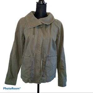 Caslon Green Utility Military Jacket Size SMALL